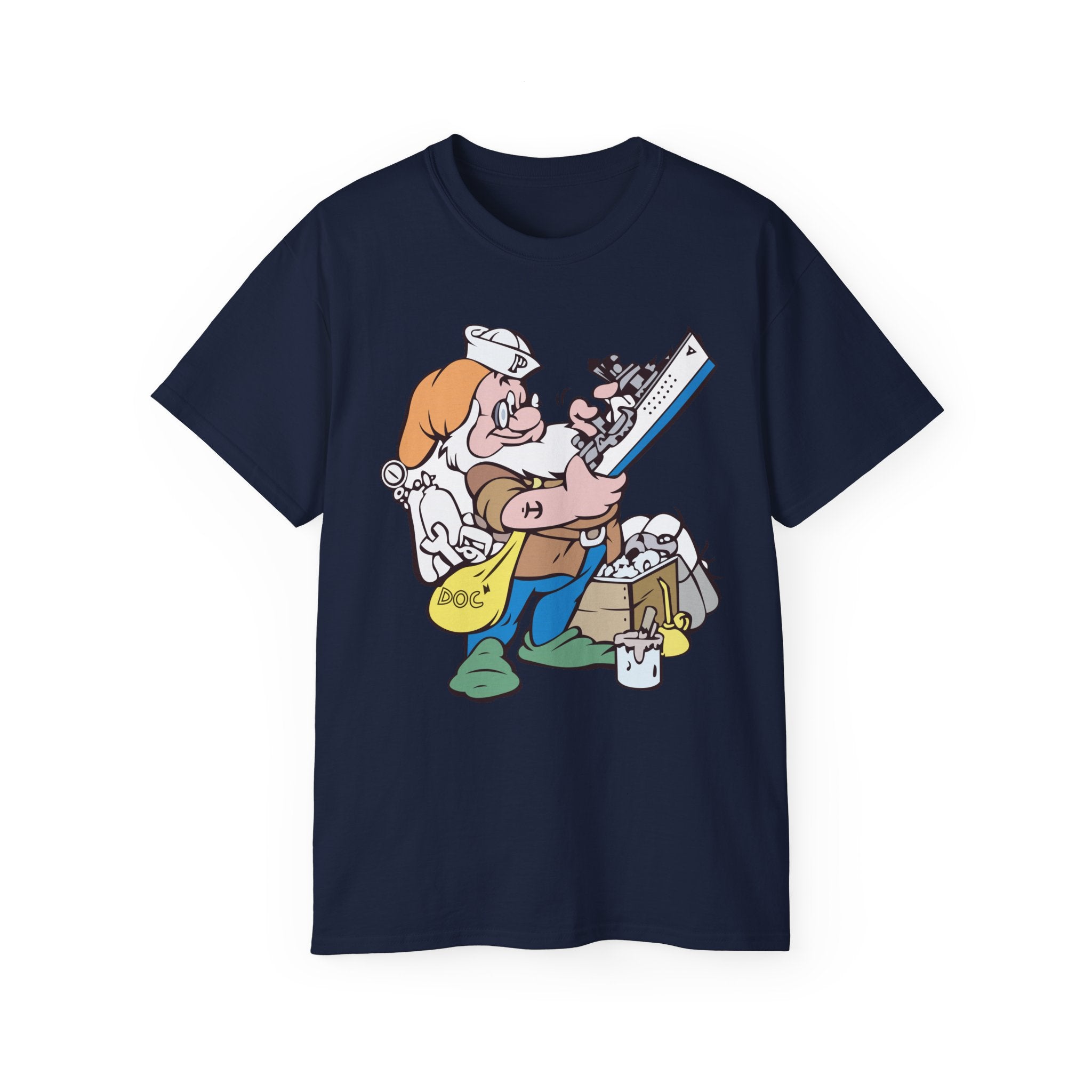 Unisex Ultra Cotton T-Shirt - Navy - USS Piedmont (AD-17) wo txt