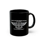 Black Mug (11oz, 15oz) - Navy - Badge - Enlisted Aviation Warfare Specialist