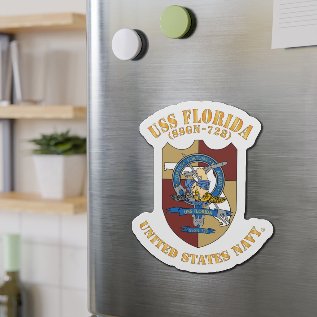 Die-Cut Magnet - Navy - USS Florida (SSGN-728)