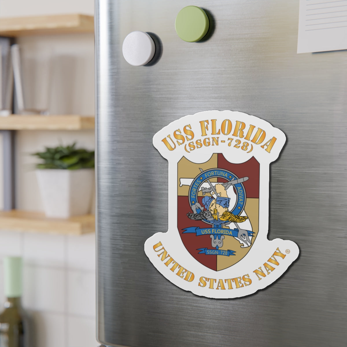Die-Cut Magnet - Navy - USS Florida (SSGN-728)