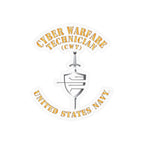 Kiss-Cut Vinyl Decal - Navy - Rate - Cyber Warfare Technician (CWT)