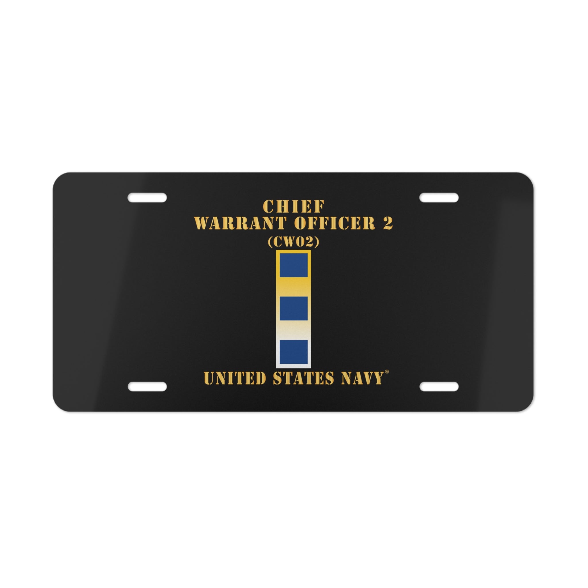 Vanity License Plate - Navy - Chief Warrant Officer 2 - CW02