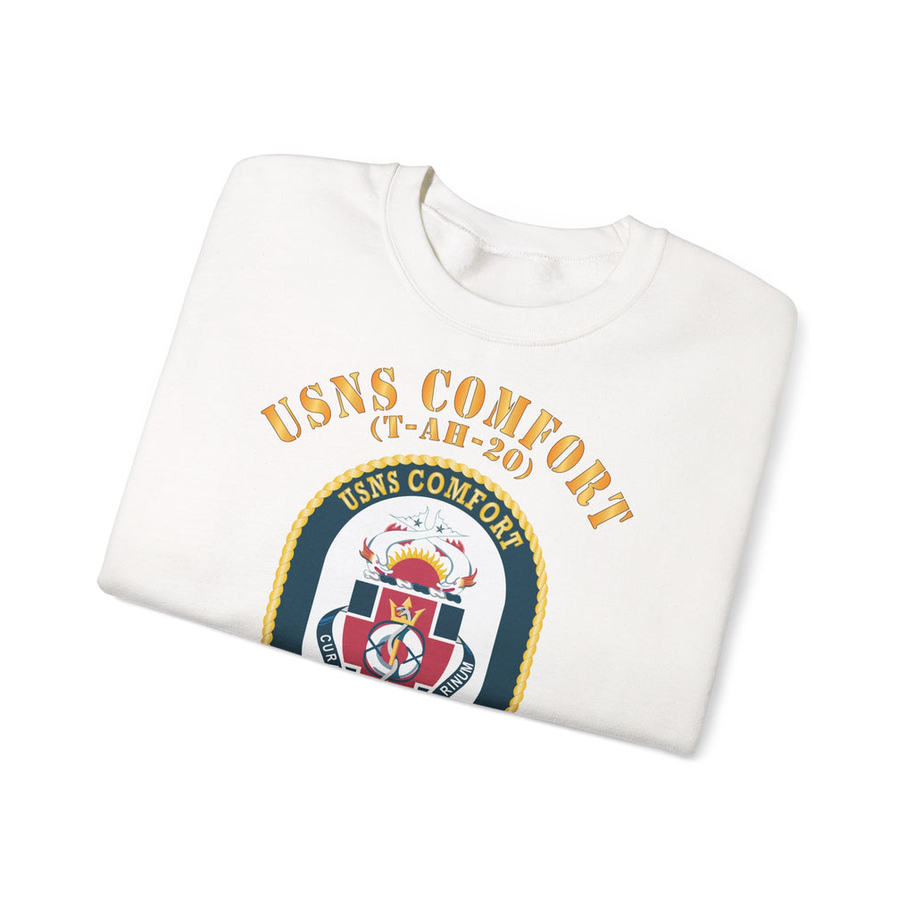 Unisex Heavy Blend™ Crewneck Sweatshirt - Navy - USNS Comfort (T-AH-20)