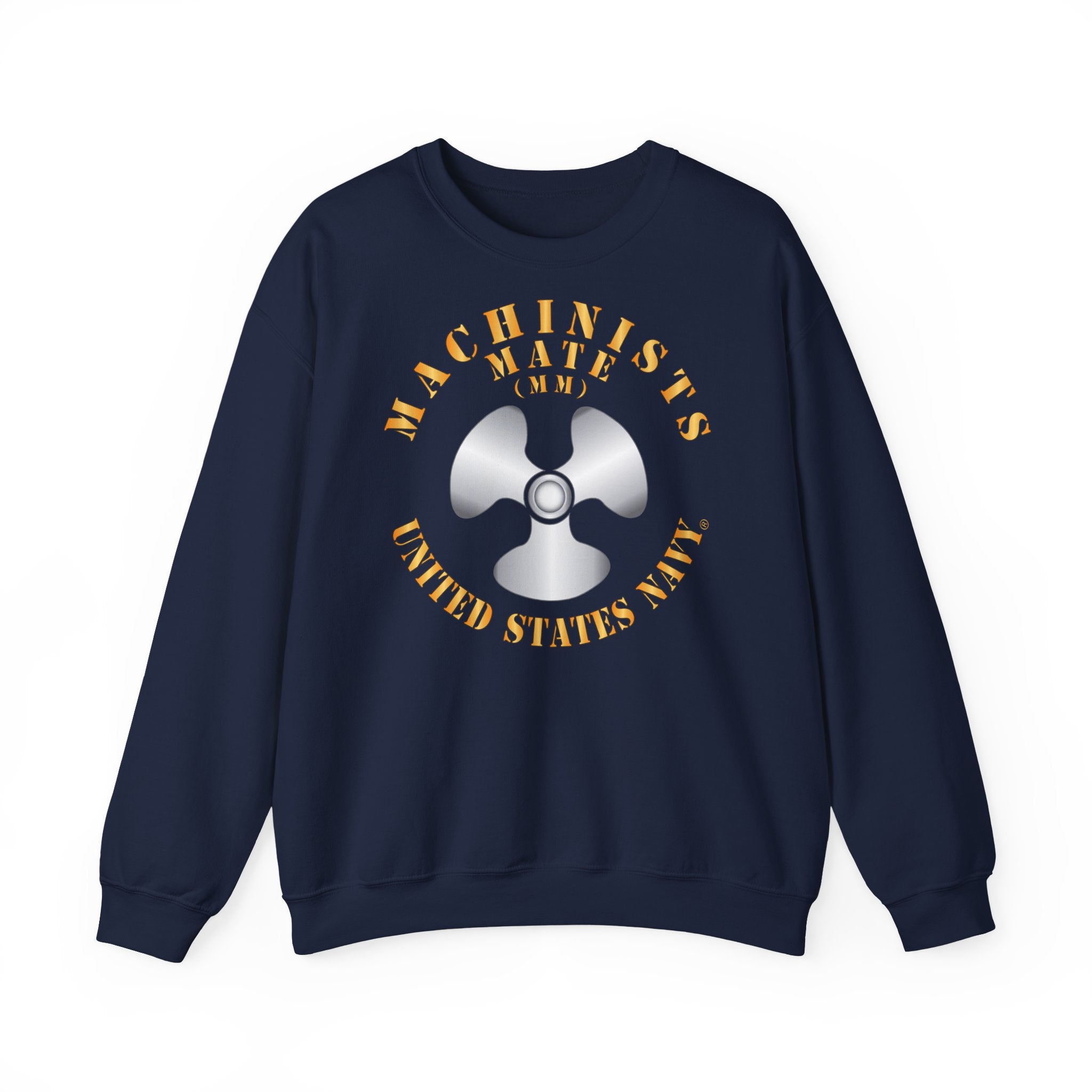 Unisex Heavy Blend™ Crewneck Sweatshirt - Navy - Rate - Machinists Mate (MM)