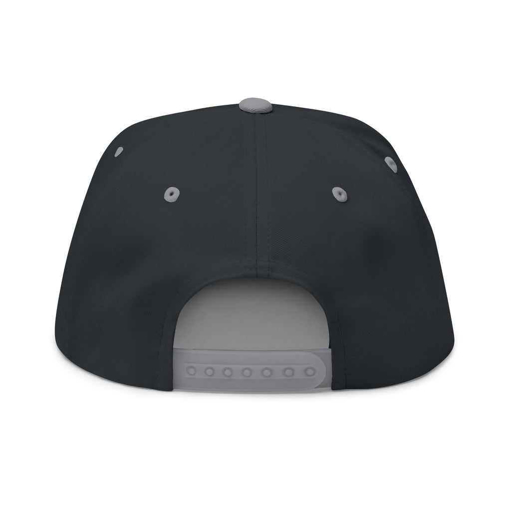 US Navy Embroidered Flat Bill Hat — Retro Varsity Military Style