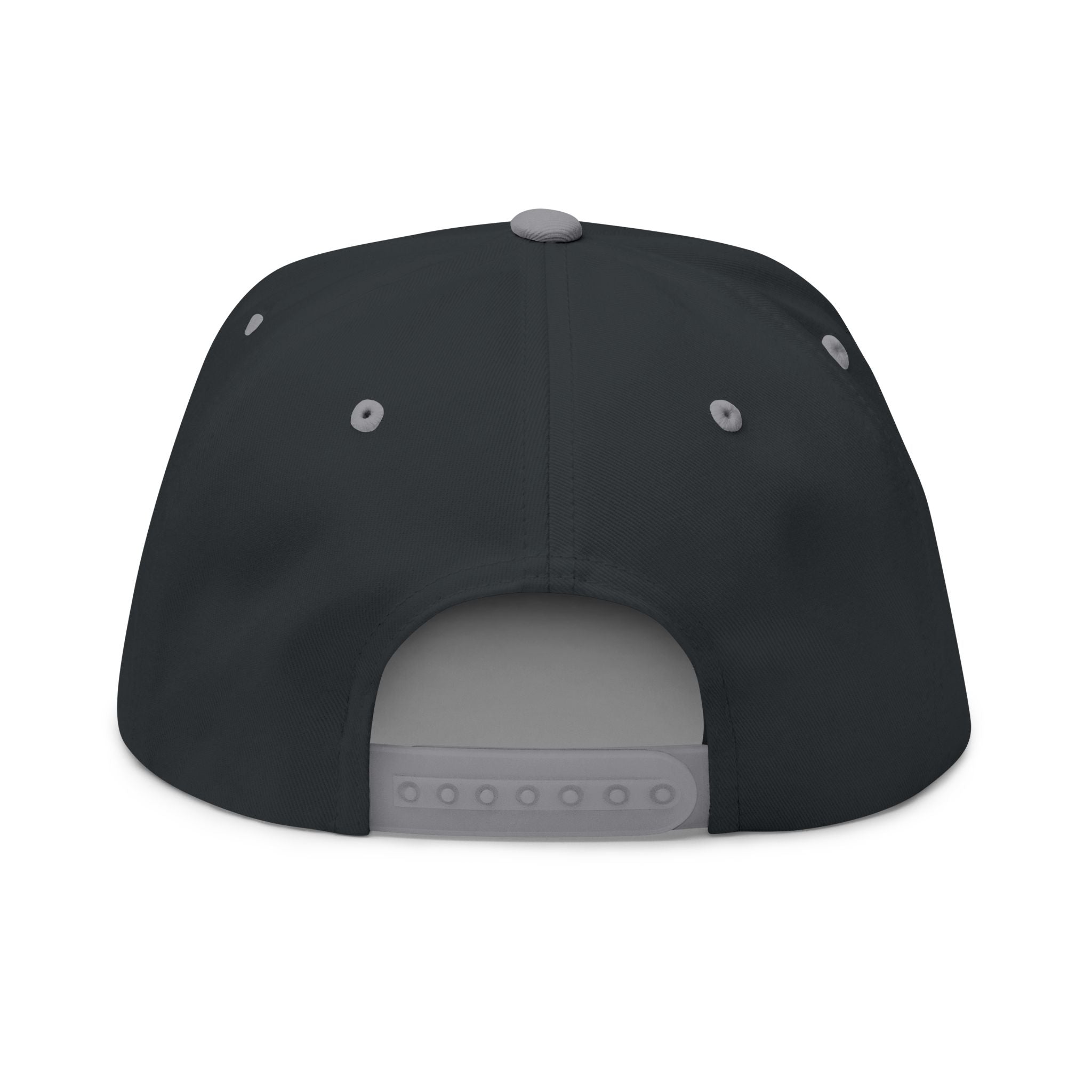 US Navy Embroidered Flat Bill Hat — Retro Varsity Military Style