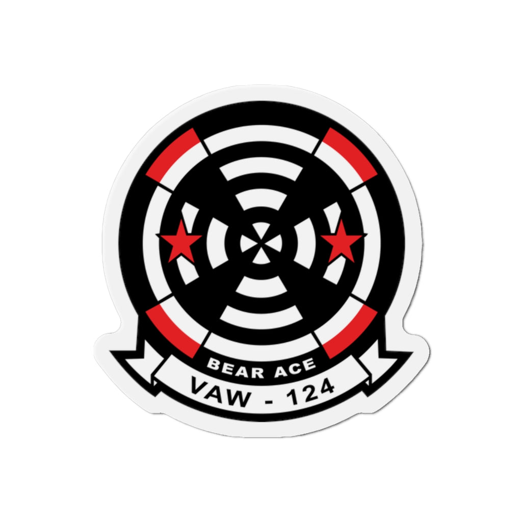 Die-Cut Magnet - Navy - Airborne Command & Control Squadron 124 (VAW-124) wo txt