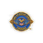 Die-Cut Vinyl Sticker - Navy - Naval Air Warfare Center - Coronado - Crest - 3D - Enhanced