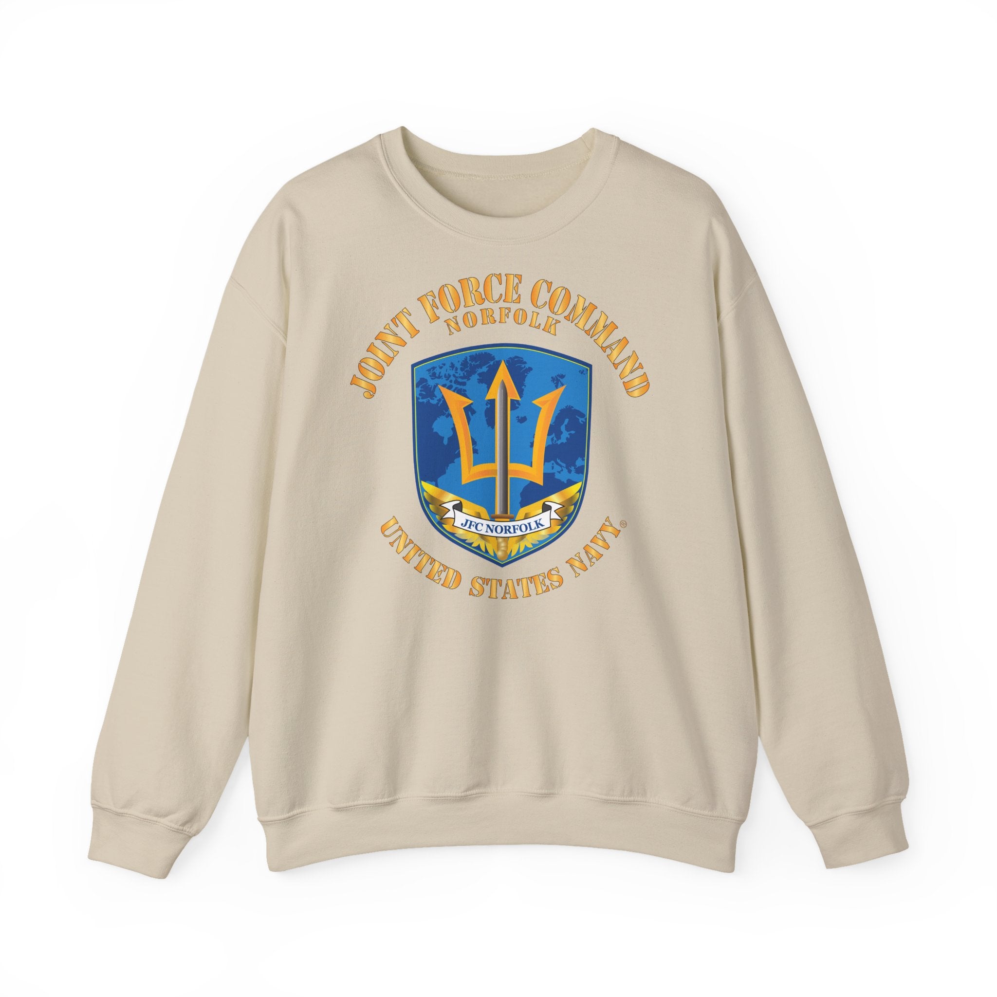 Unisex Heavy Blend™ Crewneck Sweatshirt - Navy - Joint Force Command - Norfolk