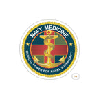 Die-Cut Vinyl Sticker - Navy Medicine - Medical Power for Naval Superiority wo Txt X 300