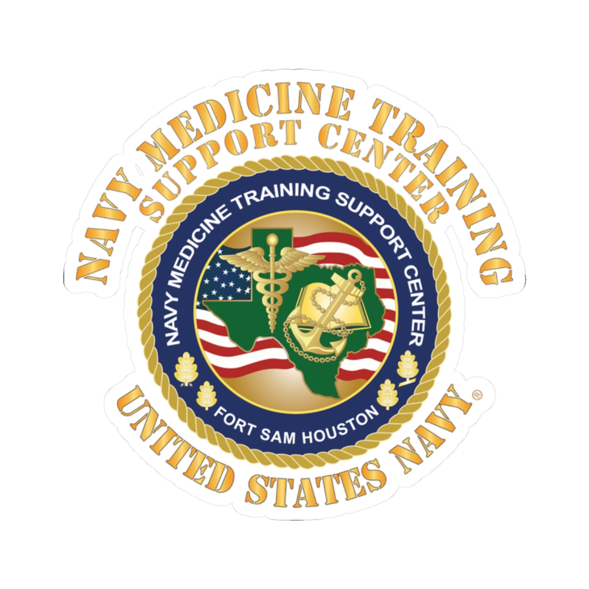 Kiss-Cut Stickers - Navy Medicine Training Support Center X 300