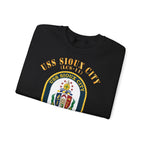 Unisex Heavy Blend™ Crewneck Sweatshirt - Navy - USS Sioux City (LCS-11)