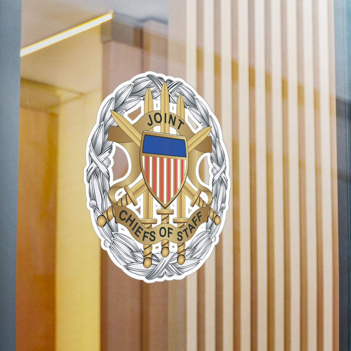 Kiss-Cut Vinyl Decal - Joint Chiefs of Staff Service Badge wo txt X 300