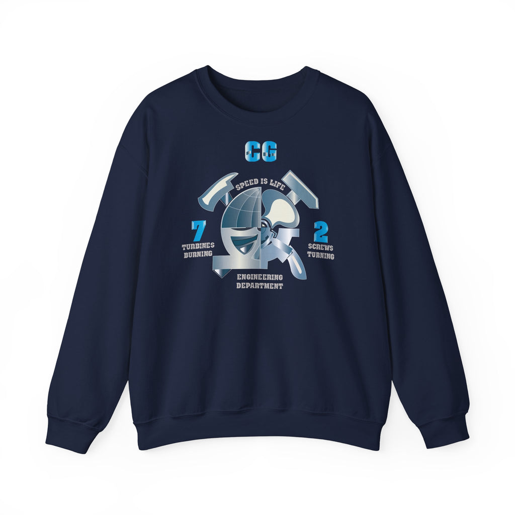 Unisex Heavy Blend™ Crewneck Sweatshirt - Navy - CG 72 - Engineering Department
