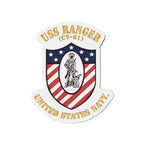 Die-Cut Magnet - Navy - USS Ranger (CV-61) X 300