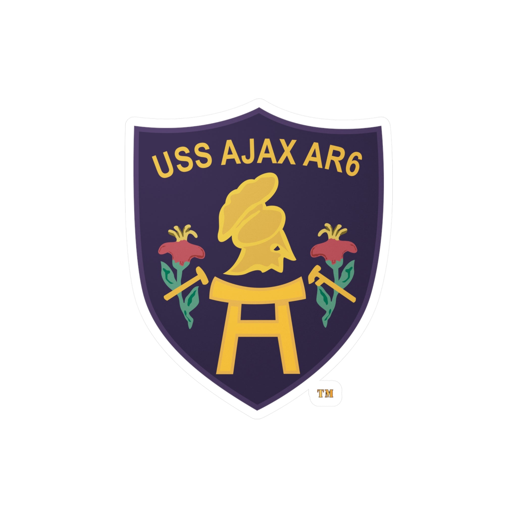 Kiss-Cut Vinyl Decal - Navy - USS Ajax (AR-6) wo txt
