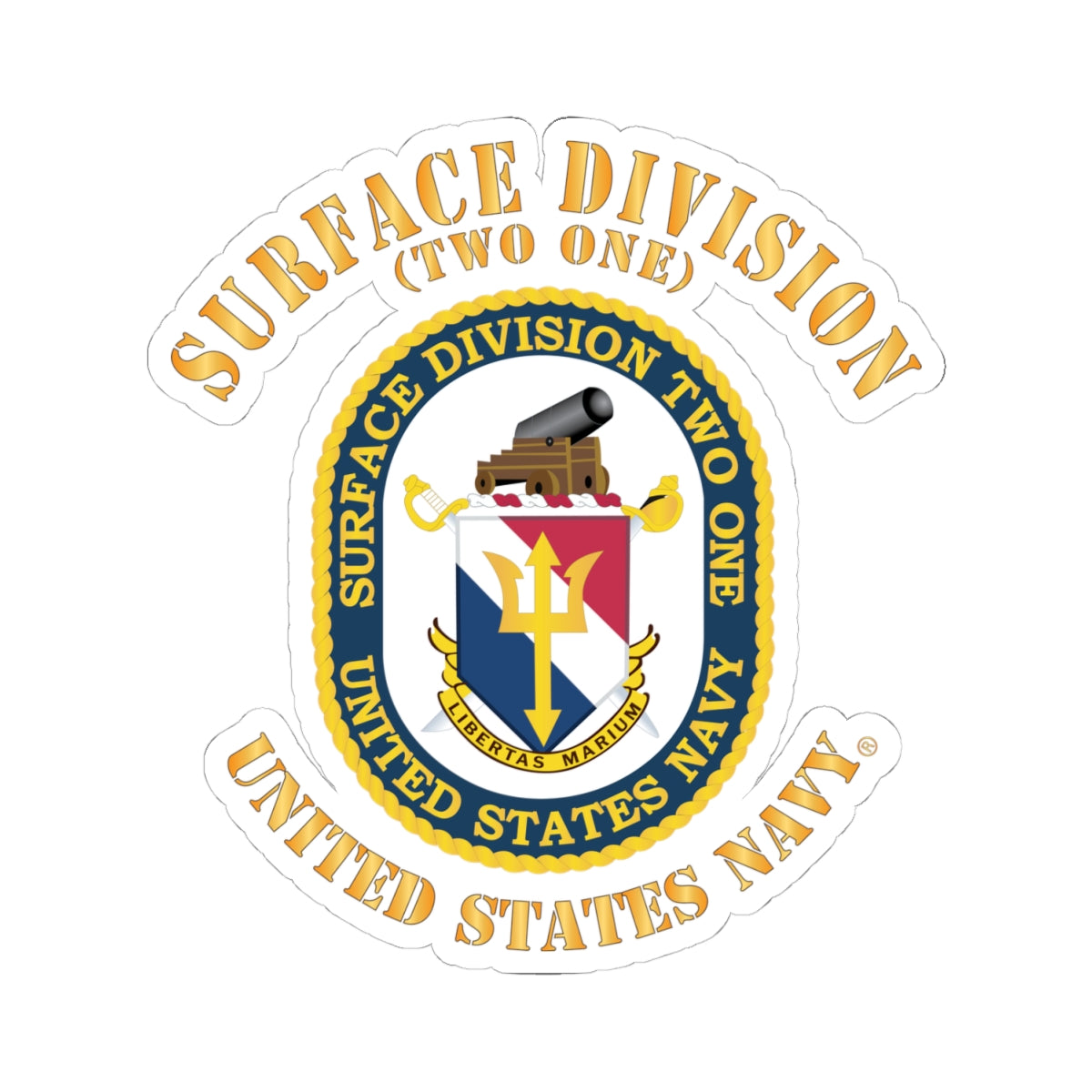Kiss-Cut Stickers - Navy - Surface Division 21