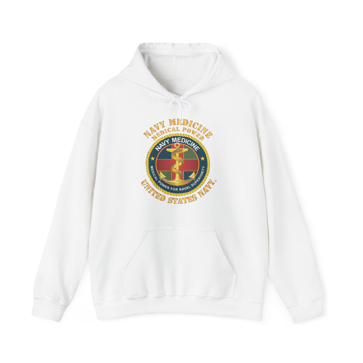 Unisex Heavy Blend™ Hoodies - Navy Medicine - Medical Power for Naval Superiority X 300