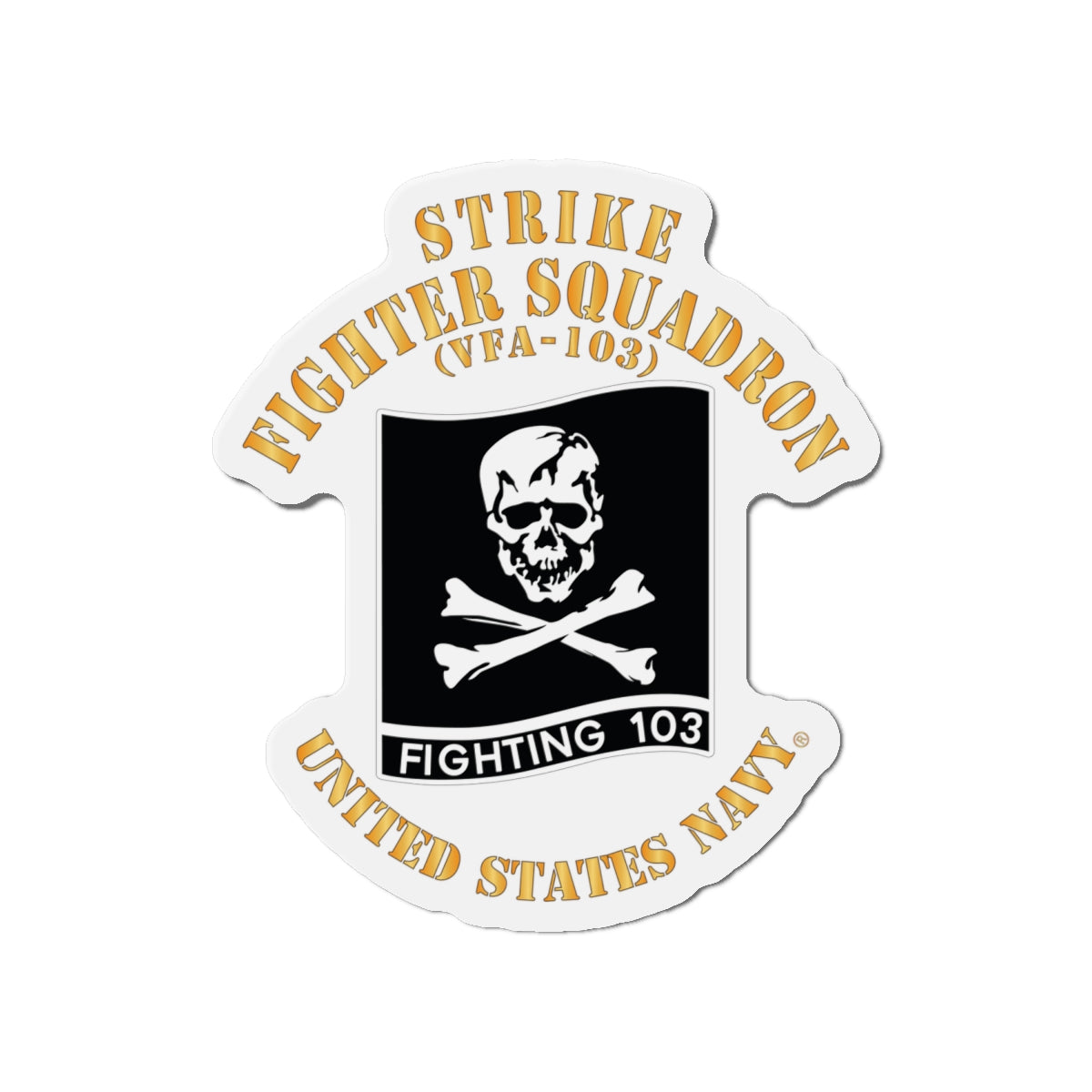 Die-Cut Magnet - Navy - Strike Fighter Squadron 103 (VFA-103)
