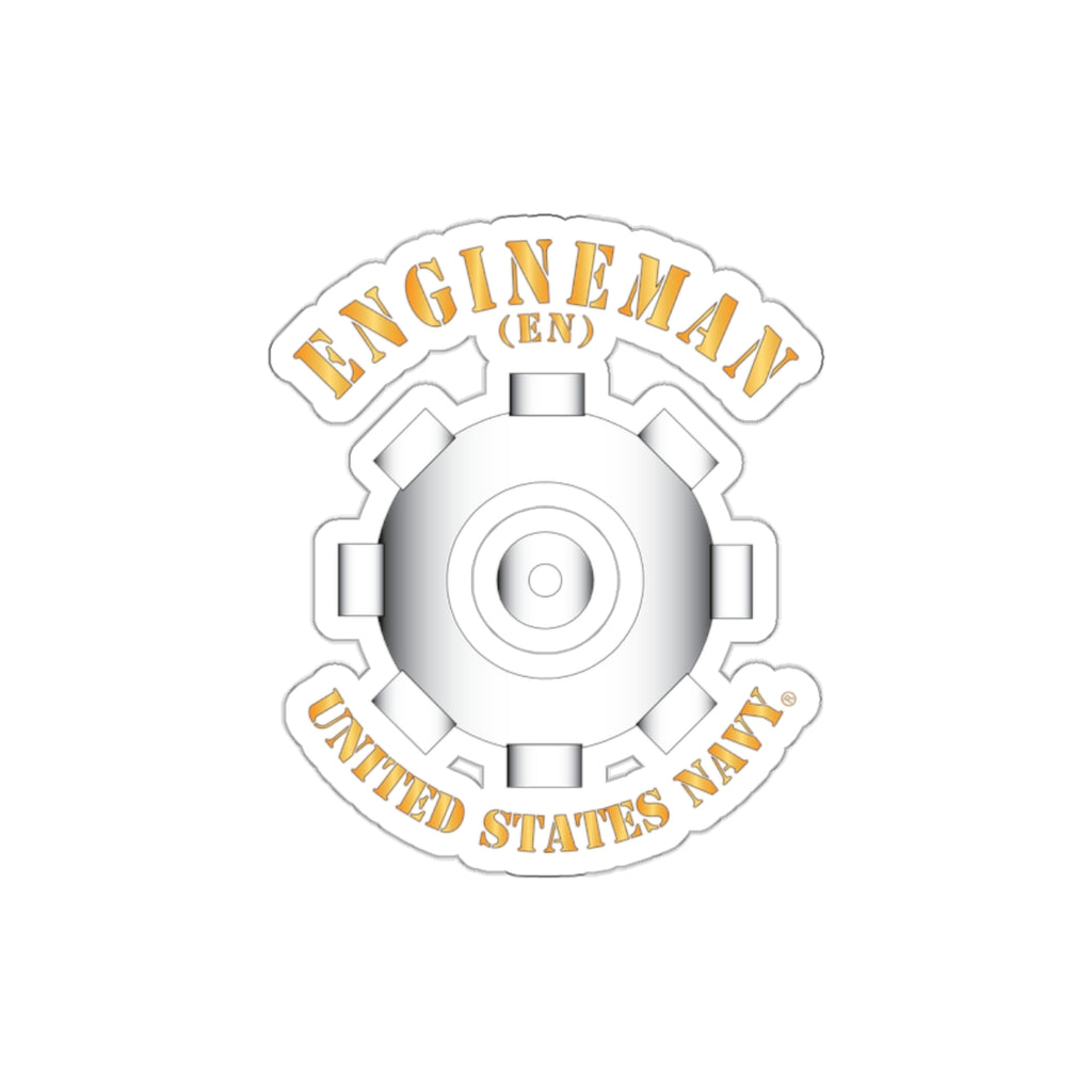Die-Cut Vinyl Sticker - Navy - Rate - Engineman (EN)