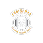 Die-Cut Vinyl Sticker - Navy - Rate - Engineman (EN)