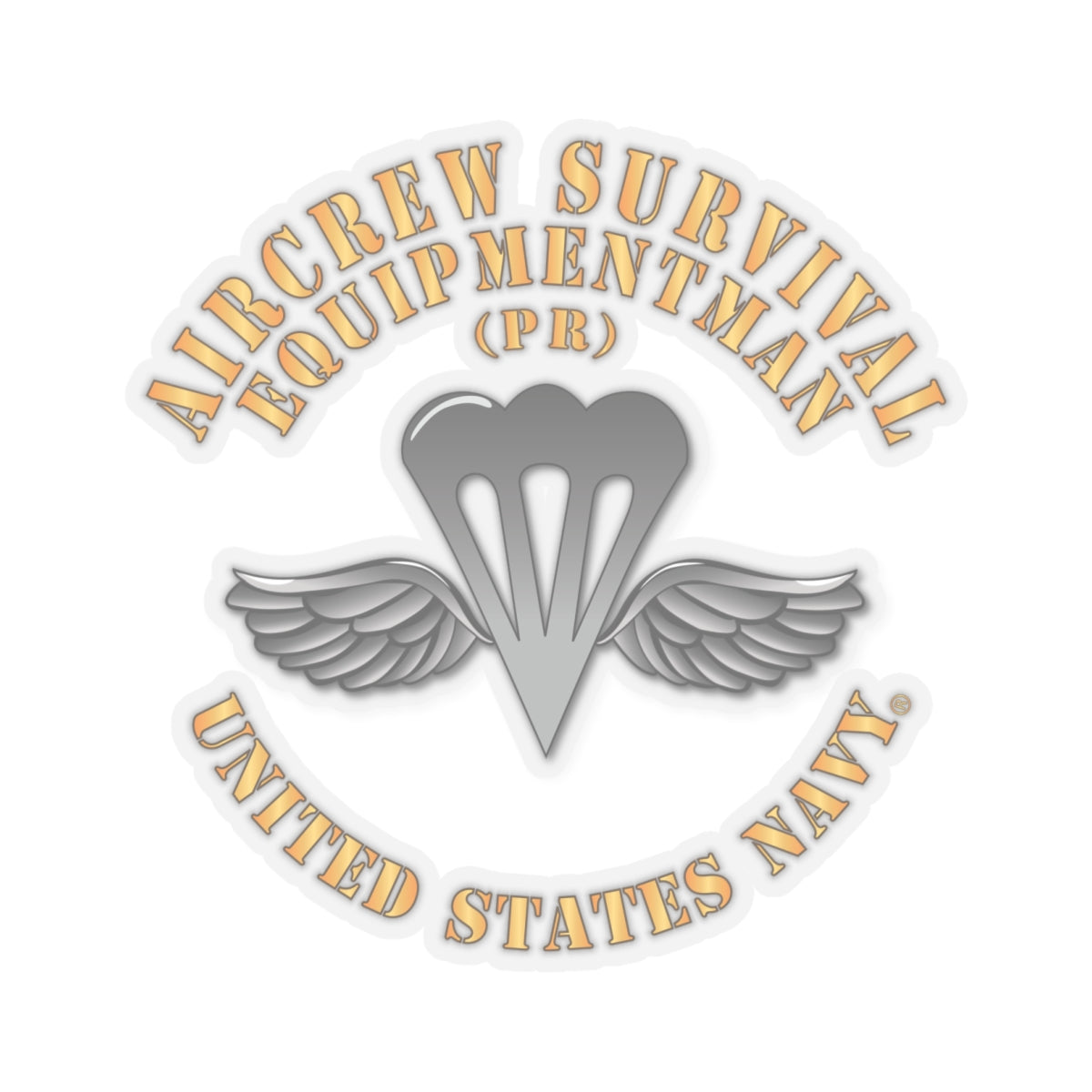 Kiss-Cut Stickers - Navy - Rate - Aircrew Survival Equipmentman (PR)