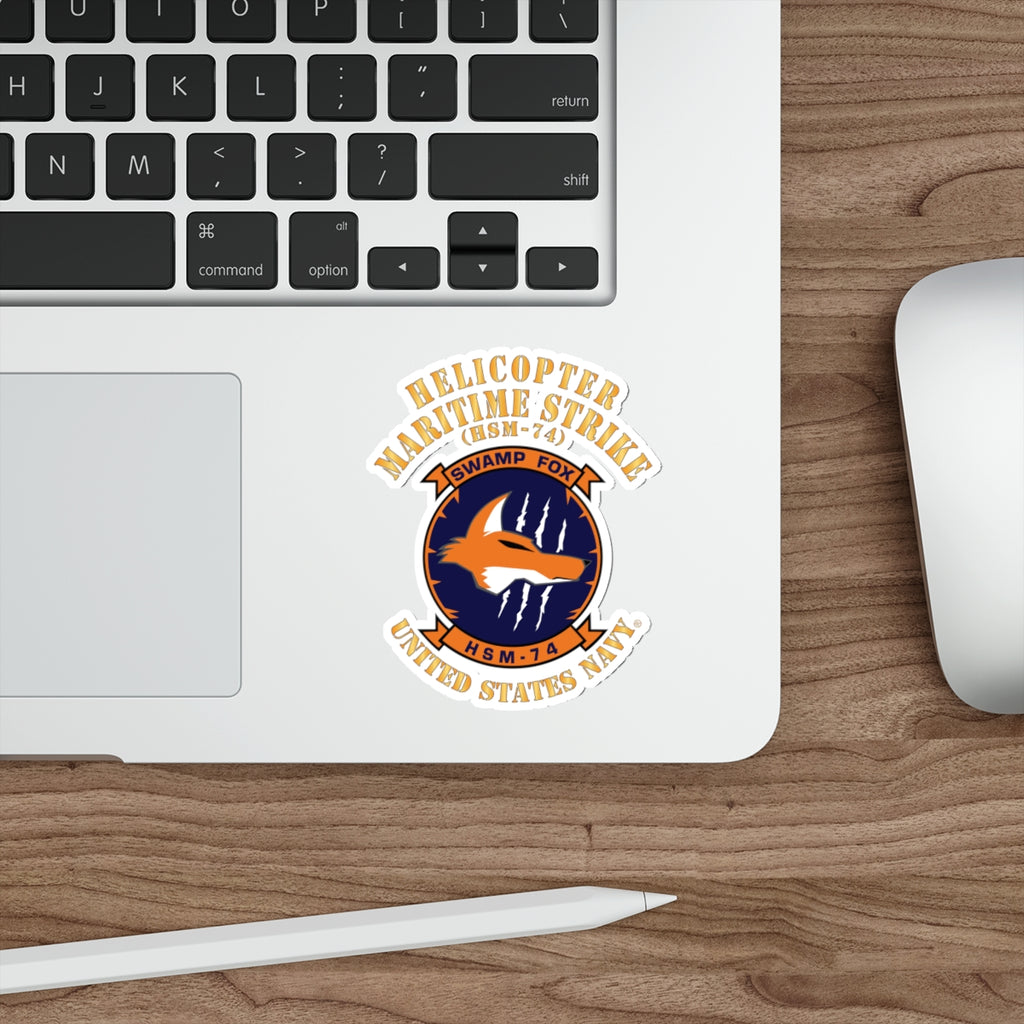 Die-Cut Vinyl Sticker - Navy - Helicopter Maritime Strike Seven Four (HSM-74)