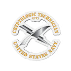 Die-Cut Magnet - Navy - Rate - Cryptologic Technician (CT)