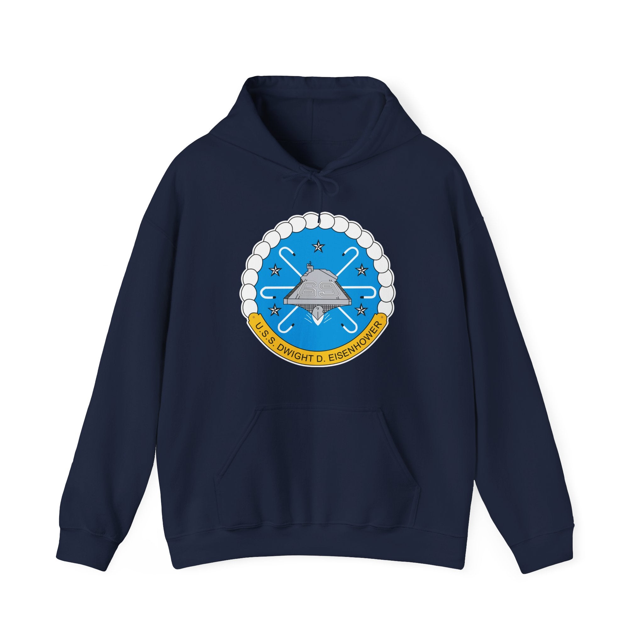 Unisex Heavy Blend™ Hoodies - USS Dwight D. Eisenhower (CVN-69) Crest wo Txt