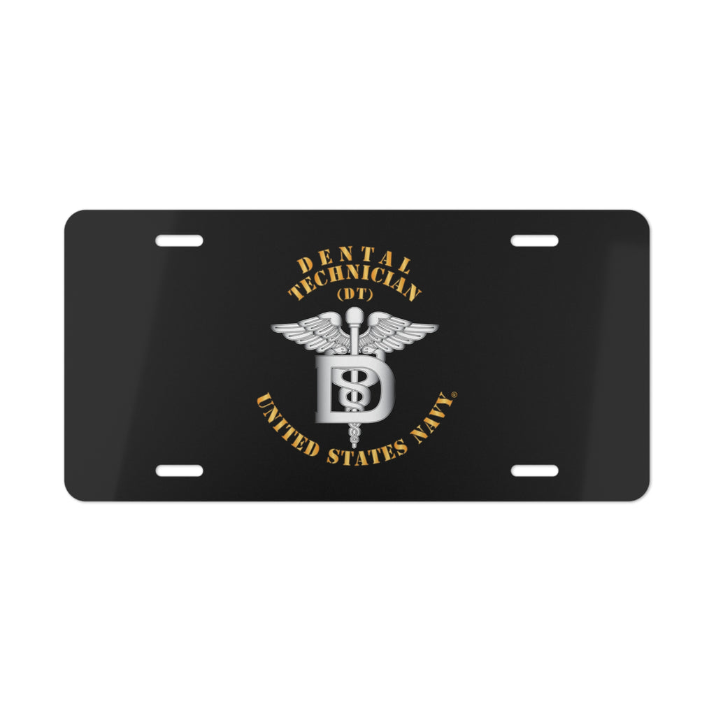 Vanity License Plate - Navy - Rate - Dental Technician (DT)