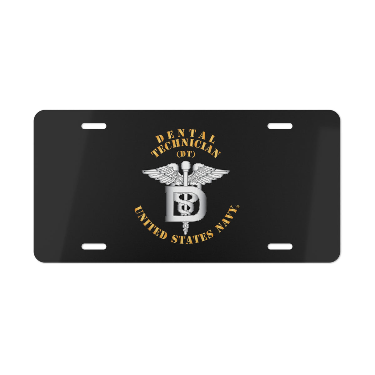 Vanity License Plate - Navy - Rate - Dental Technician (DT)