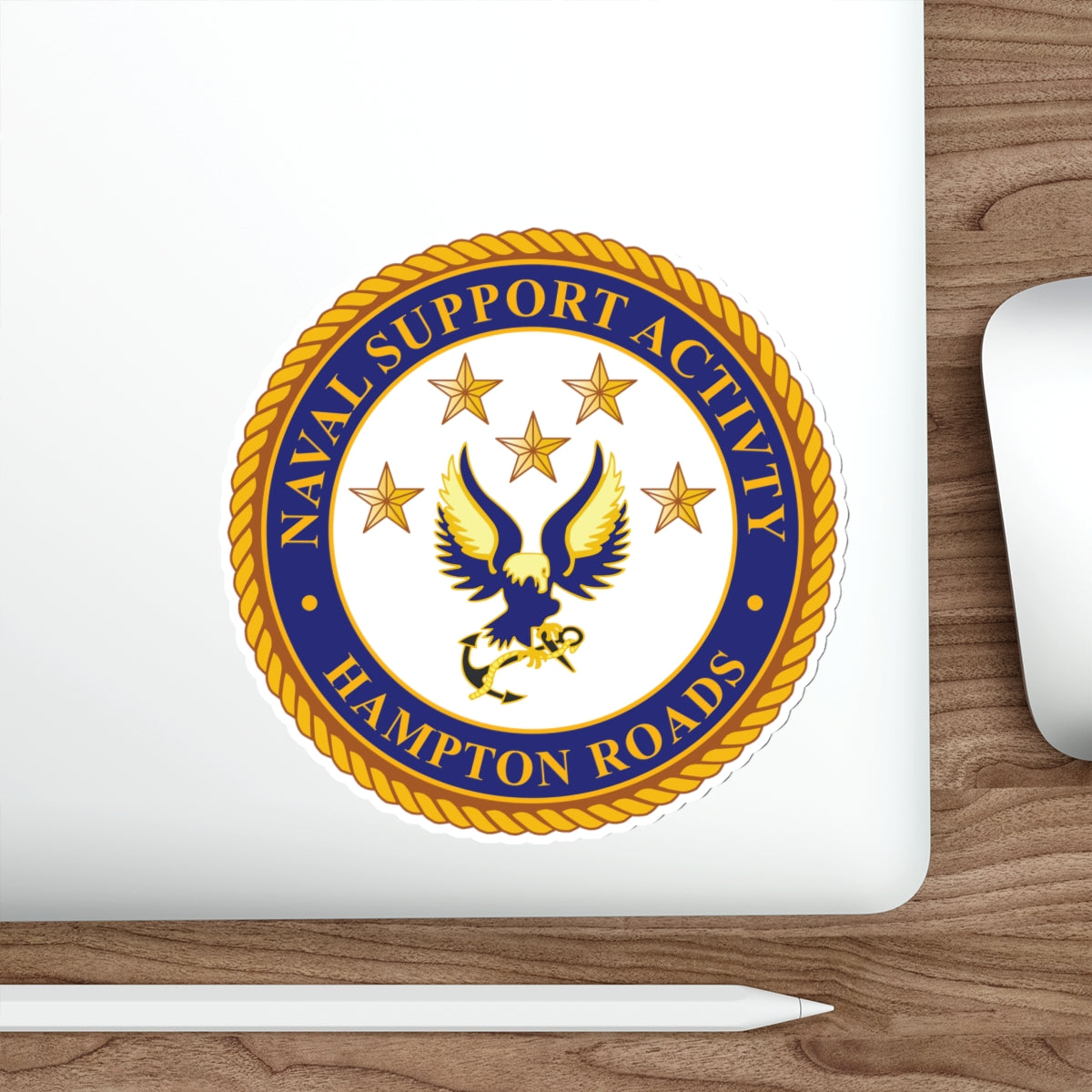 Die-Cut Vinyl Sticker - Navy - Naval Support Activity - Hampton Roads