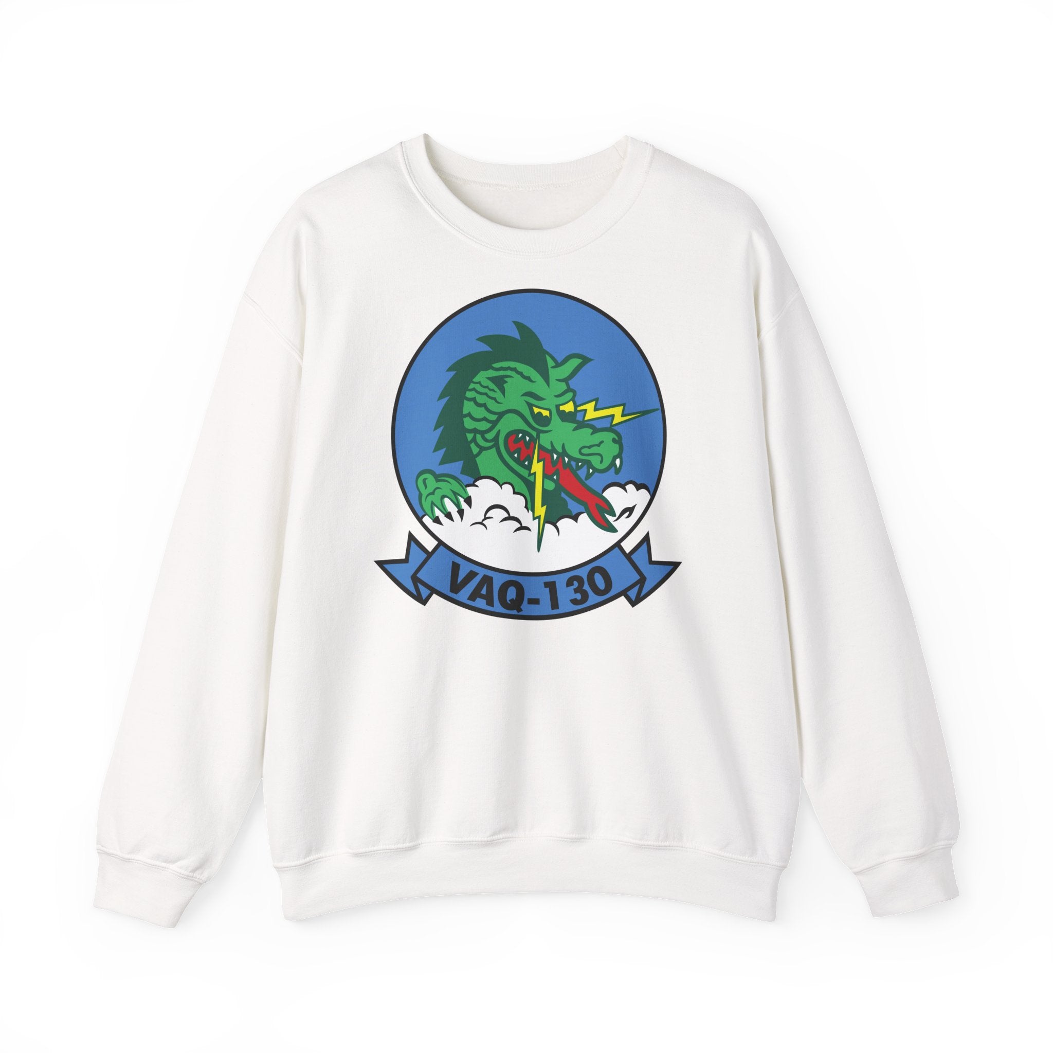 Unisex Heavy Blend™ Crewneck Sweatshirt - Navy - Electronic Attack Squadron 130 (VAQ-130) wo txt