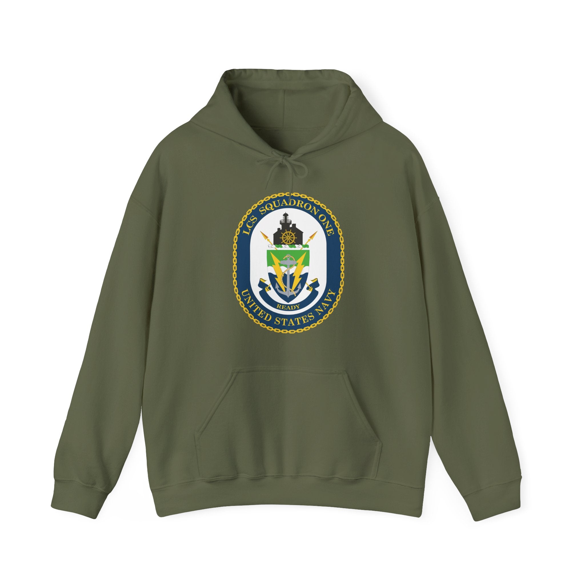 Unisex Heavy Blend™ Hoodies - Navy - LCS Squadron One (LCSRON 1) wo txt