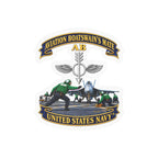Kiss-Cut Vinyl Decal - Navy - Aviation Boatswains Mate Br with AC handler Scene - 3D - Enhanced