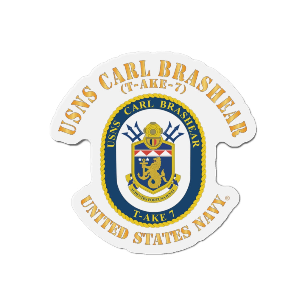 Die-Cut Magnet - Navy - USNS Carl Brashear (T-AKE 7)