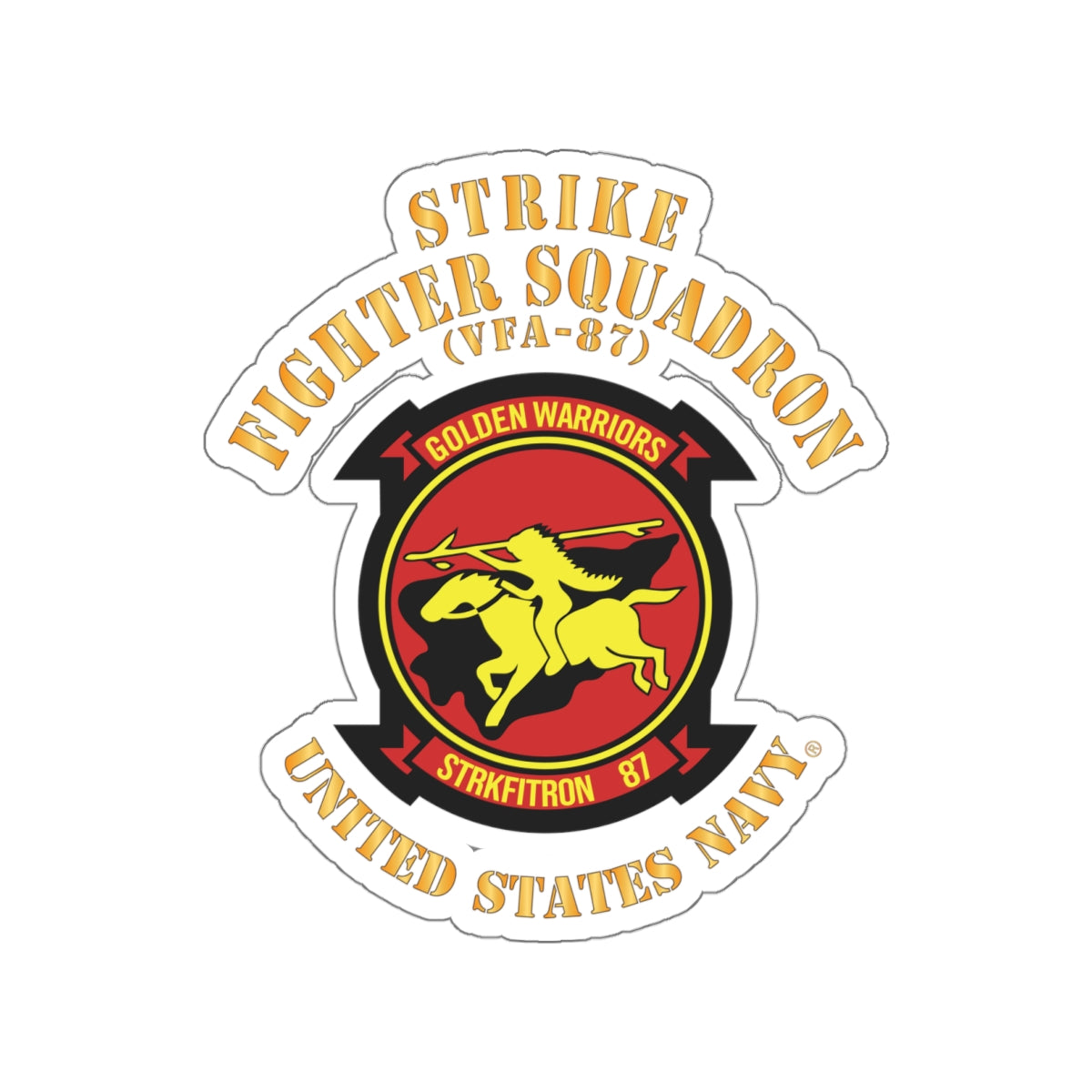 Die-Cut Vinyl Sticker - Navy - Strike Fighter Squadron 87 (VFA-87)