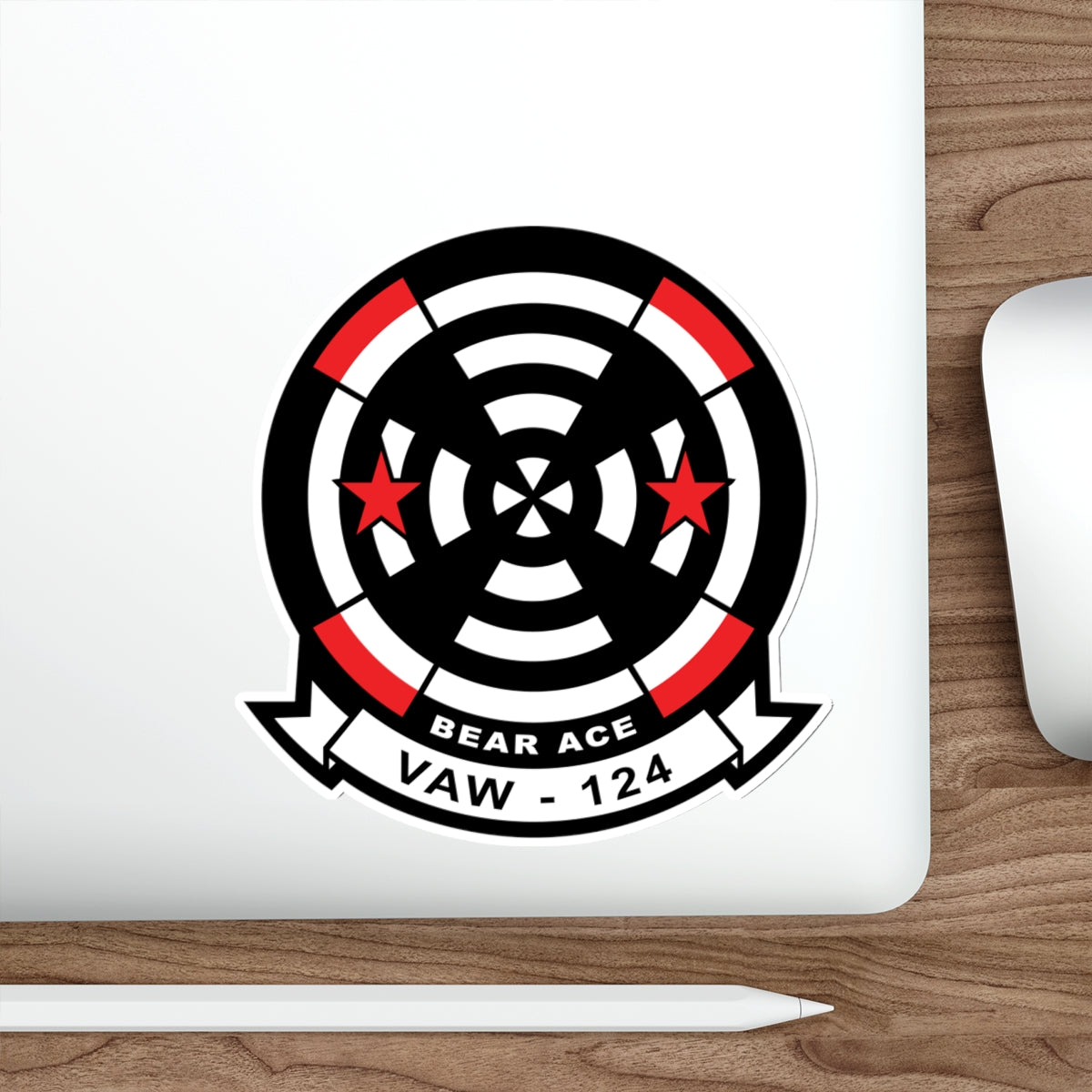 Die-Cut Vinyl Sticker - Navy - Airborne Command & Control Squadron 124 (VAW-124) wo txt