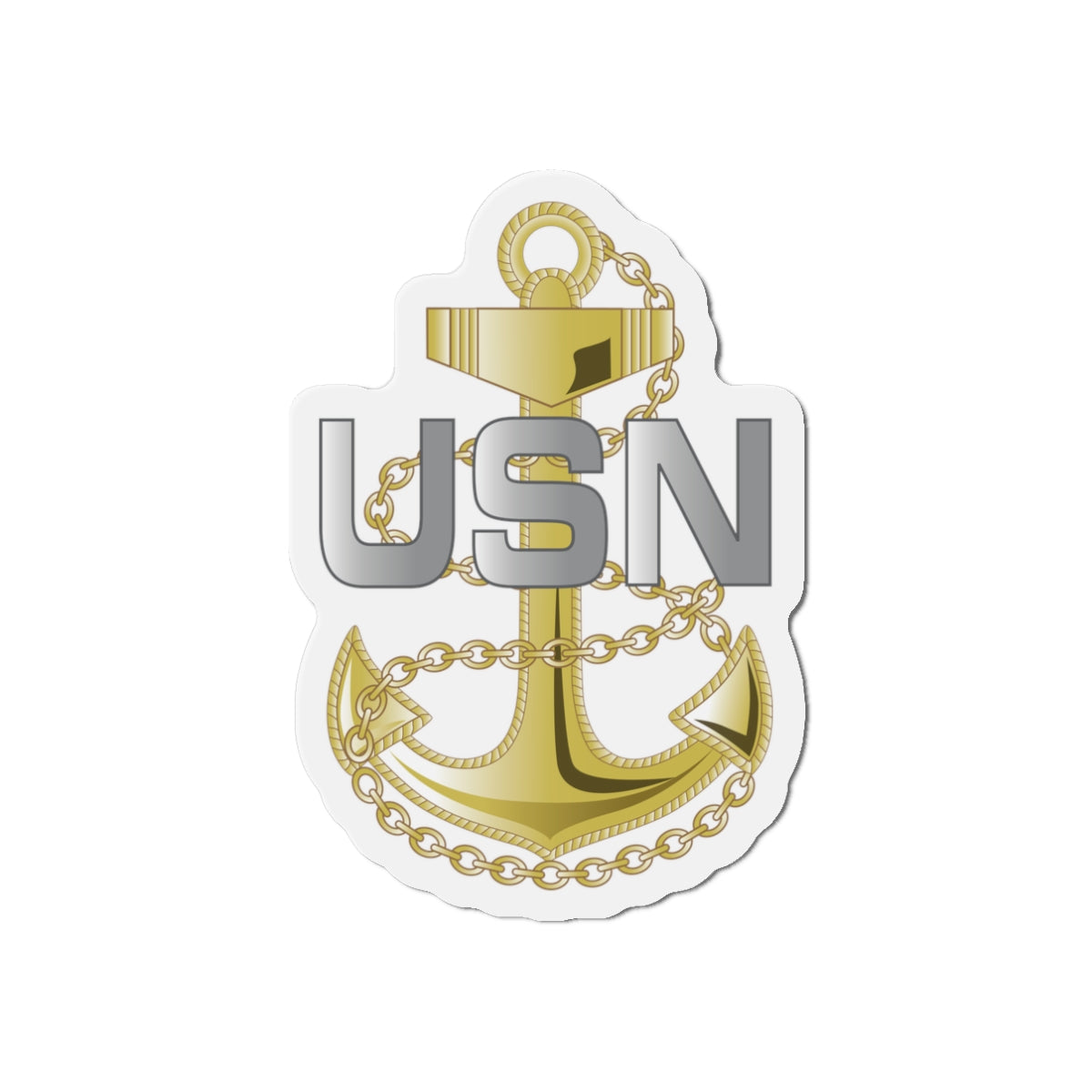 Die-Cut Magnet - Navy - Fouled Anchor wo txt