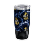 20oz Tumbler - USN Anchor