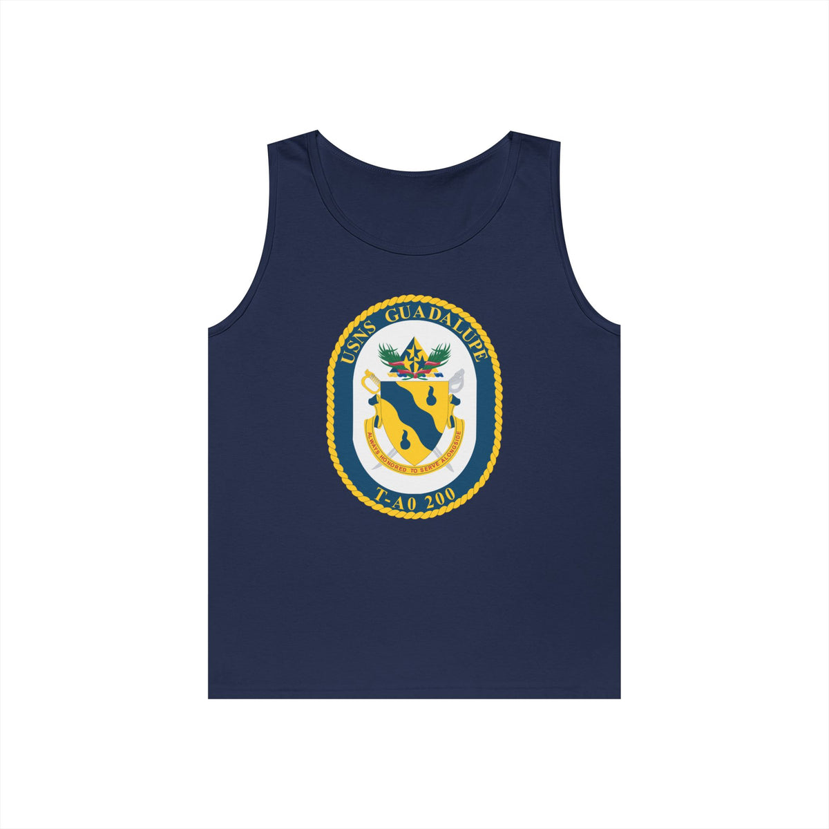 Unisex Heavy Cotton Tank Top - Navy - USNS Guadalupe (T-AO 200) wo txt X 300