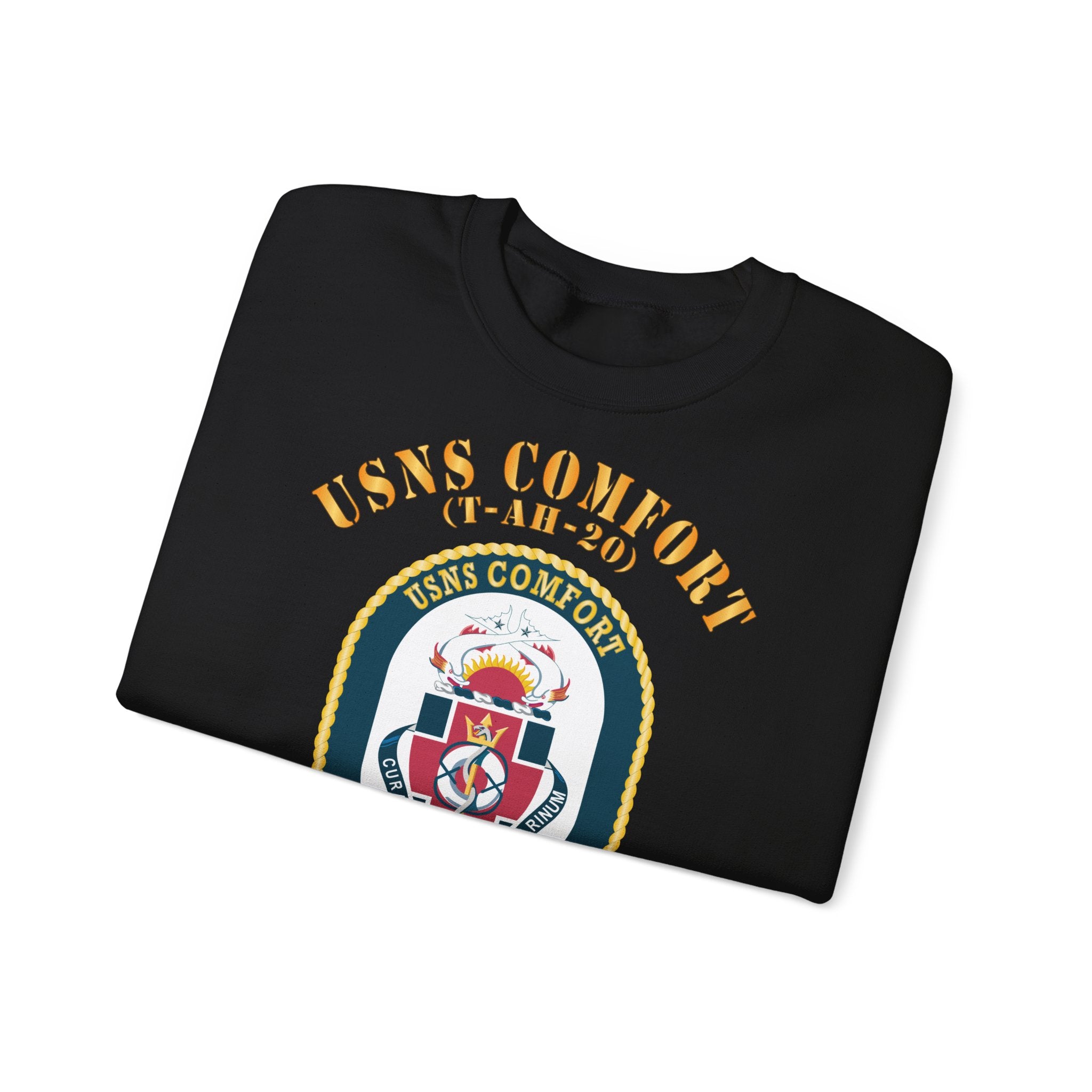 Unisex Heavy Blend™ Crewneck Sweatshirt - Navy - USNS Comfort (T-AH-20)