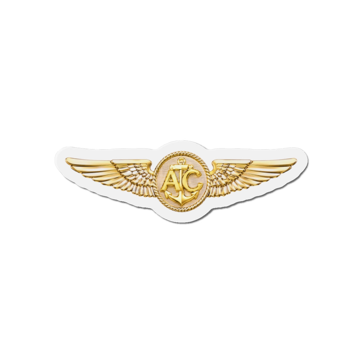 Die-Cut Magnet - Navy - Badge - Naval Aircrew Warfare Specialist wo txt - 3D - Enhanced