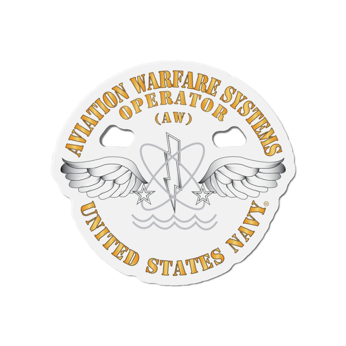 Die-Cut Magnet - Navy - Rate - Aviation Warfare Systems Operator (AW)
