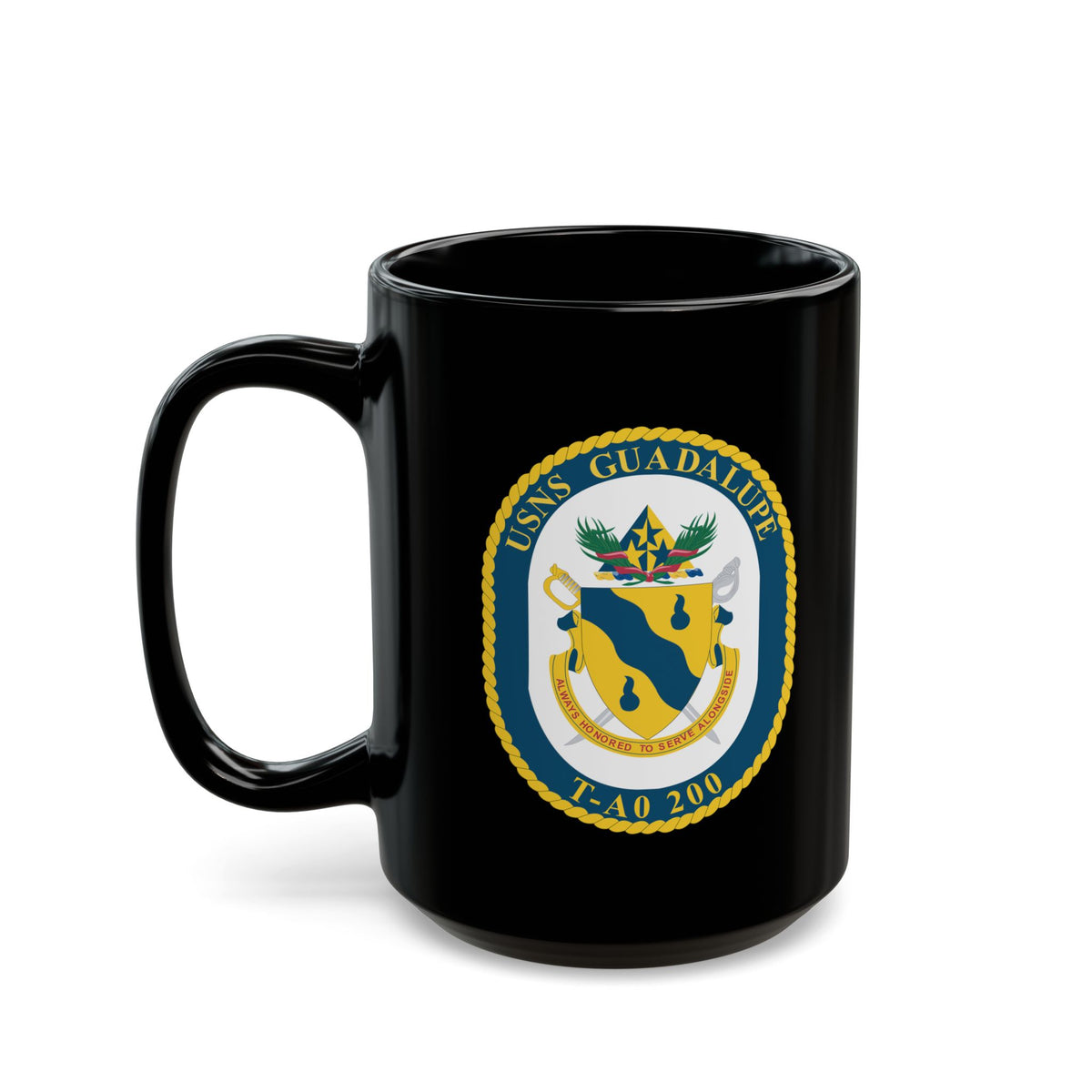 Black Mug (11oz, 15oz) - Navy - USNS Guadalupe (T-AO 200) wo txt X 300