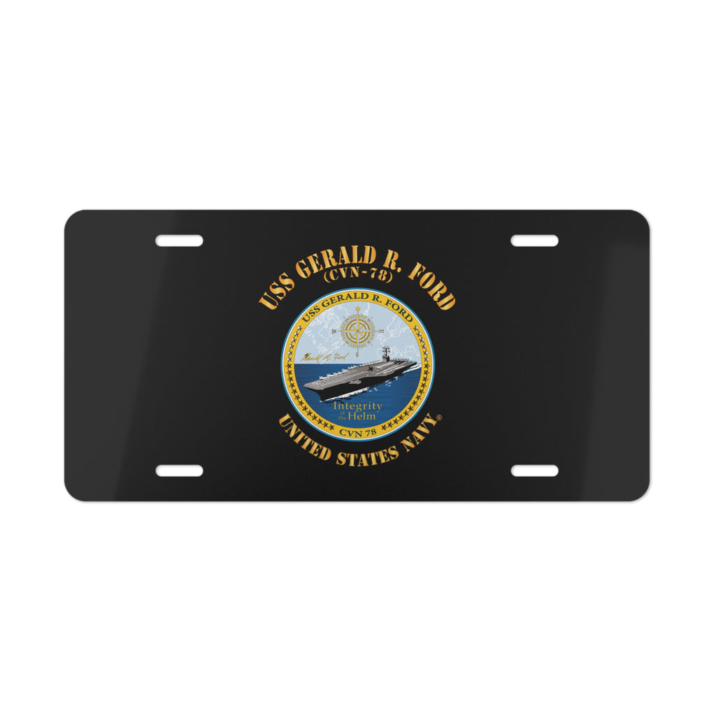 Vanity License Plate - Navy - USS Gerald R. Ford (CVN-78)
