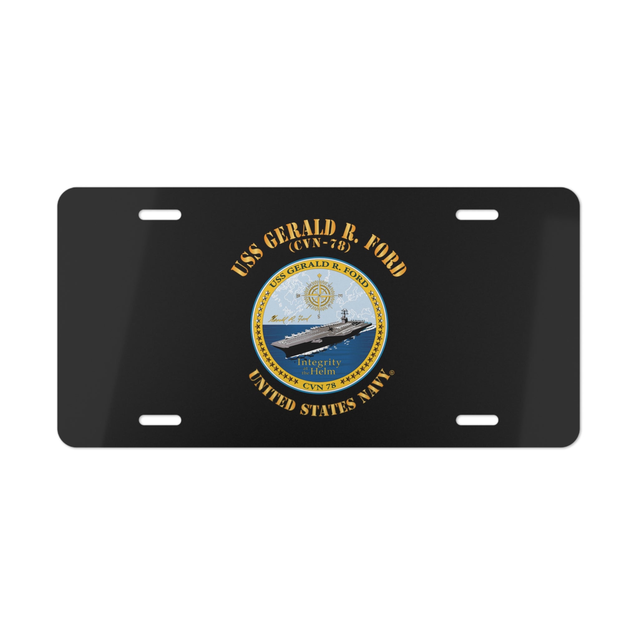 Vanity License Plate - Navy - USS Gerald R. Ford (CVN-78)