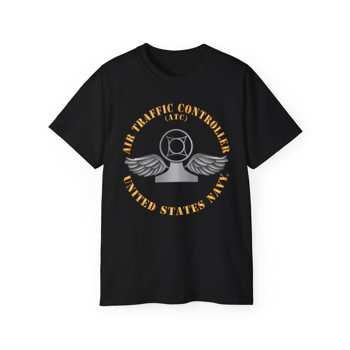 Unisex Ultra Cotton T-Shirt - Navy - Rate - Air Traffic Controller (ATC)