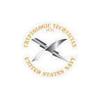Kiss-Cut Vinyl Decal - Navy - Rate - Cryptologic Technician (CT)