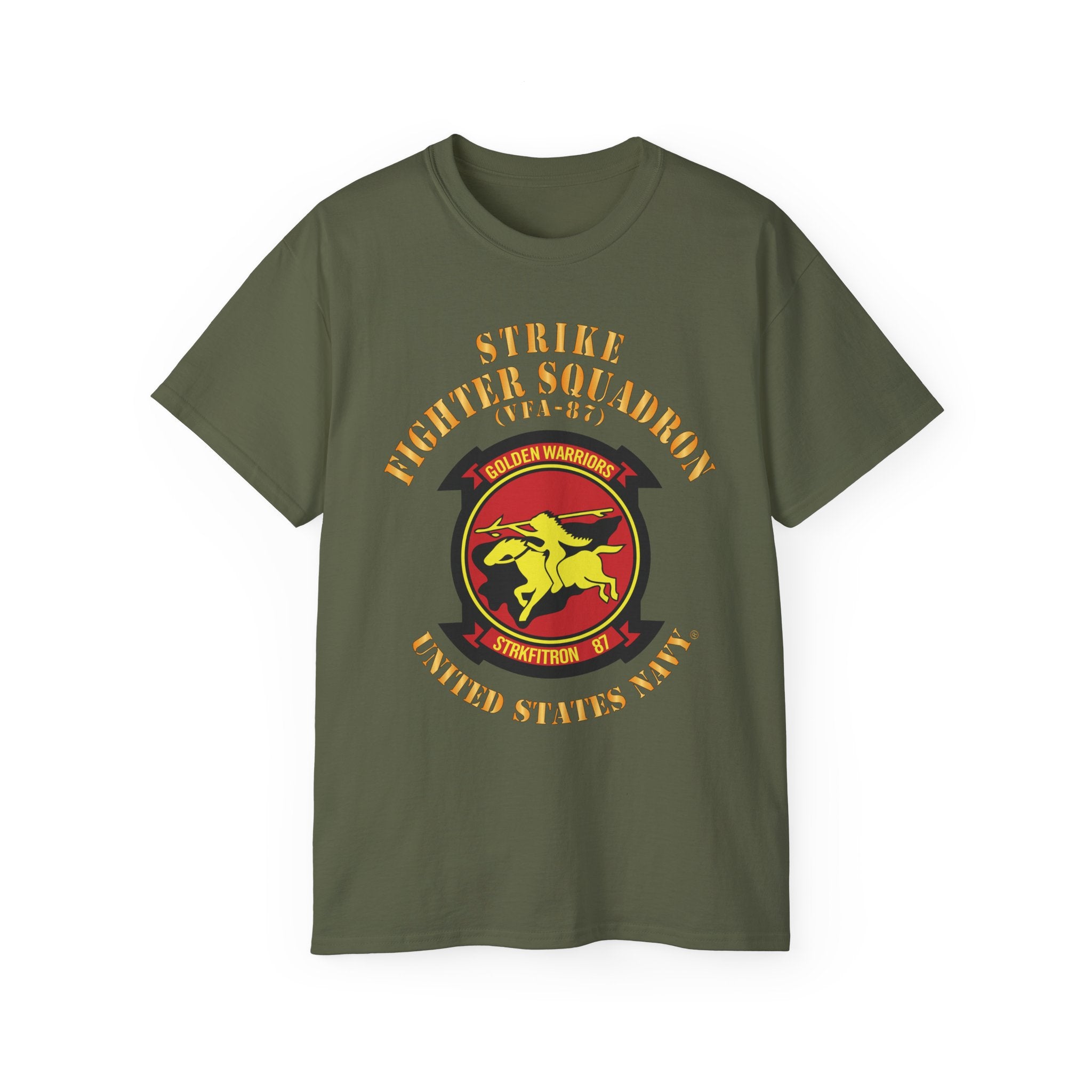Unisex Ultra Cotton T-Shirt - Navy - Strike Fighter Squadron 87 (VFA-87)